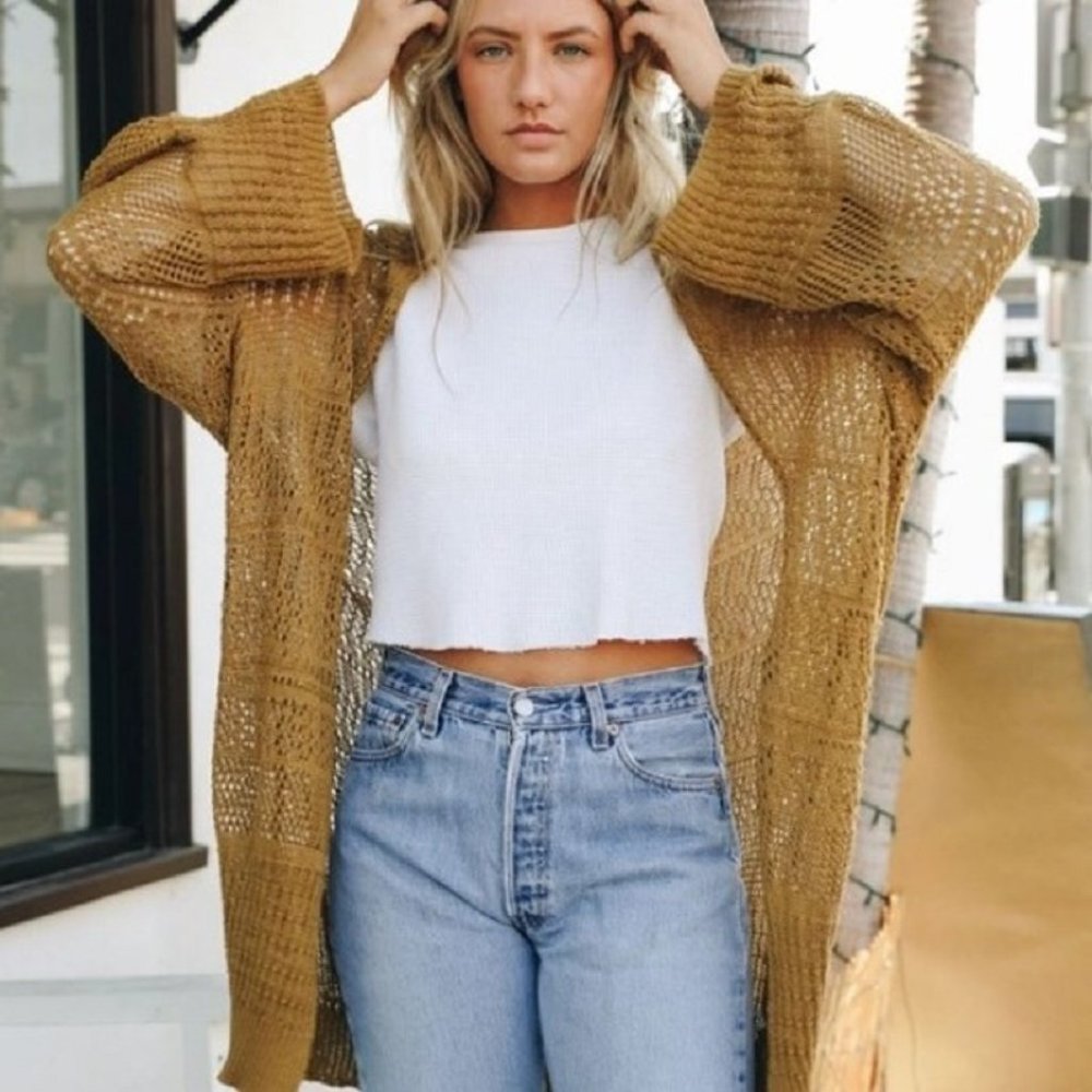 🌸FINAL⬇️🌸🌟LAST 1🌟 Net Knitted Cardigan - Picture 4 of 4